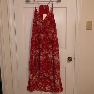 Red summer dress